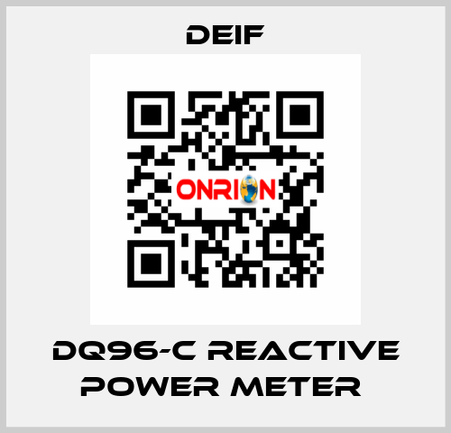 DQ96-C REACTIVE POWER METER  Deif