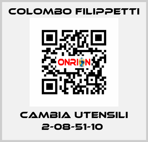 CAMBIA UTENSILI 2-08-51-10  Colombo Filippetti