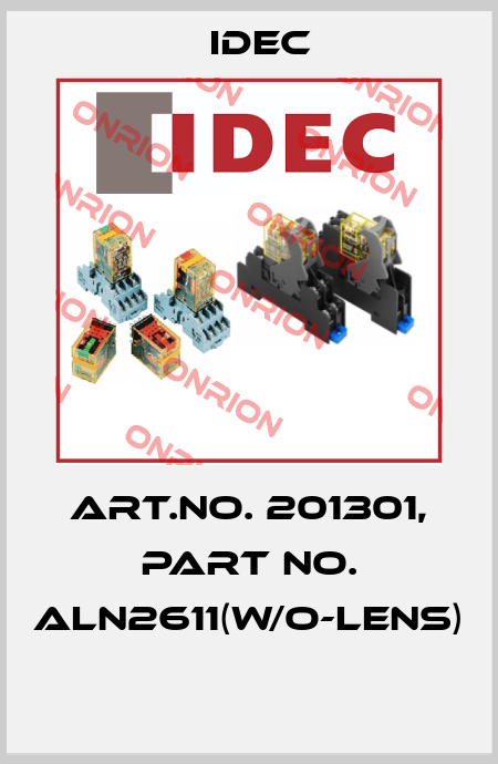 Art.No. 201301, Part No. ALN2611(W/O-LENS)  Idec