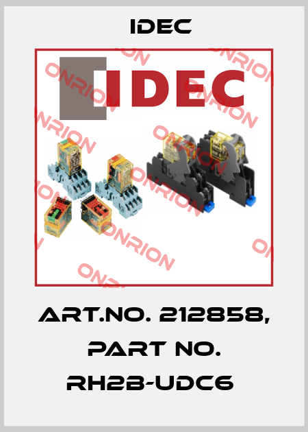 Art.No. 212858, Part No. RH2B-UDC6  Idec