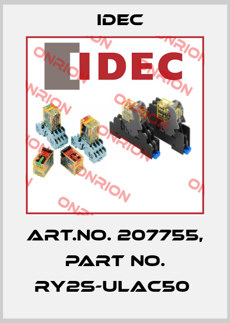 Art.No. 207755, Part No. RY2S-ULAC50  Idec