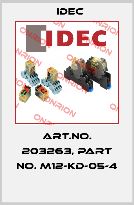 Art.No. 203263, Part No. M12-KD-05-4  Idec