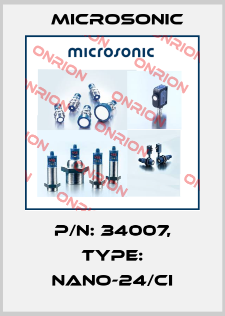 p/n: 34007, Type: nano-24/CI Microsonic