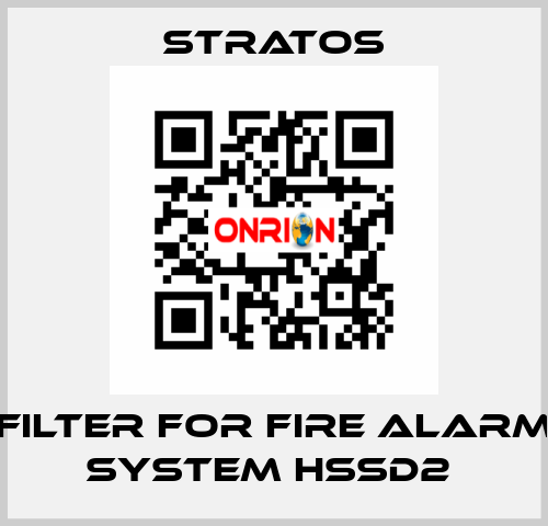 FILTER FOR FIRE ALARM SYSTEM HSSD2  Stratos