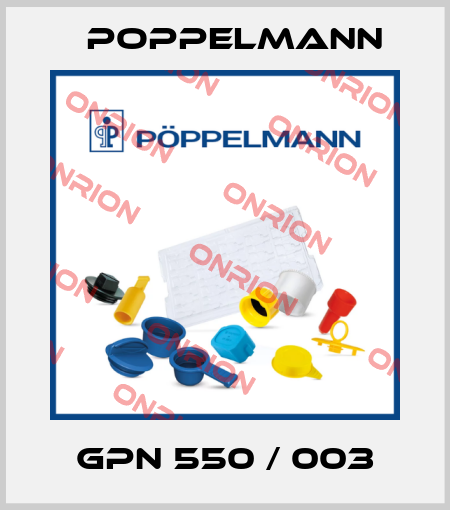 GPN 550 / 003 Poppelmann