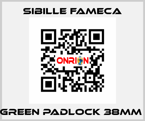 GREEN PADLOCK 38MM  Sibille Fameca