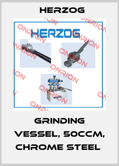 Grinding vessel, 50ccm, chrome steel  Herzog