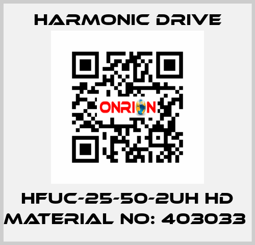 HFUC-25-50-2UH HD MATERIAL NO: 403033  Harmonic Drive