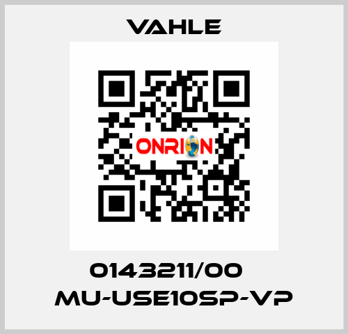 0143211/00    MU-USE10SP-VP  Vahle