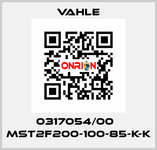 0317054/00    MST2F200-100-85-K-K  Vahle