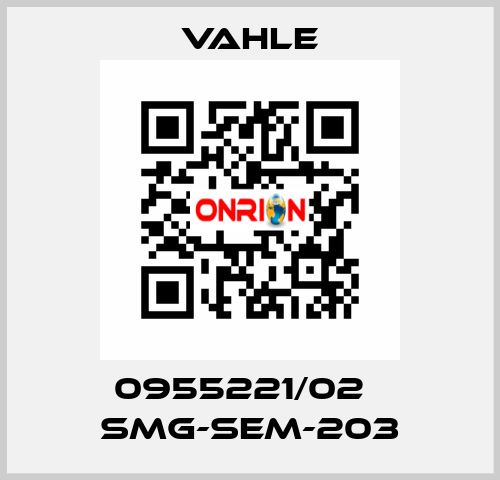 0955221/02    SMG-SEM-203  Vahle