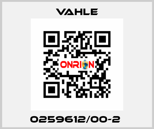 0259612/00-2  Vahle