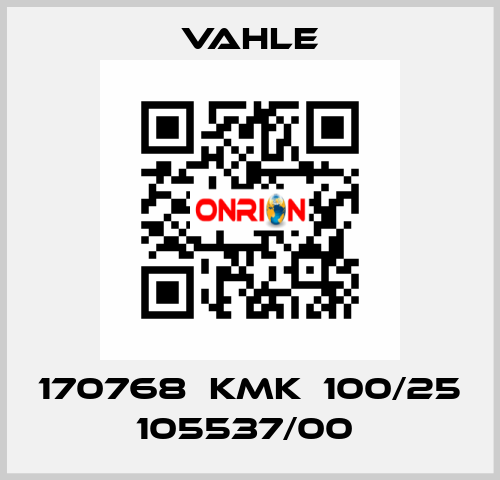 170768  KMK  100/25 105537/00  Vahle