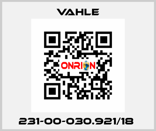 231-00-030.921/18  Vahle