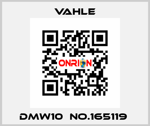 DMW10  NO.165119  Vahle