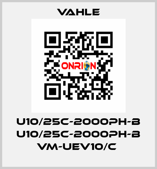 U10/25C-2000PH-B U10/25C-2000PH-B VM-UEV10/C  Vahle