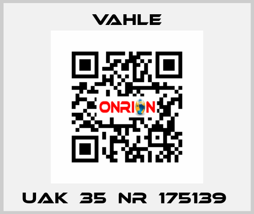 UAK  35  NR：175139  Vahle