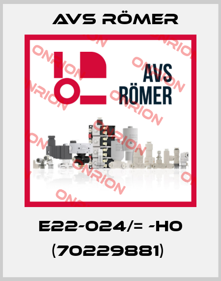 E22-024/= -H0 (70229881)  Avs Römer