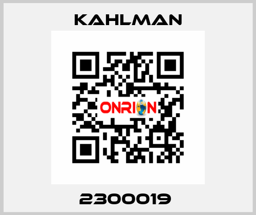 2300019  Kahlman