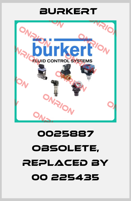 0025887 obsolete, replaced by 00 225435 Burkert