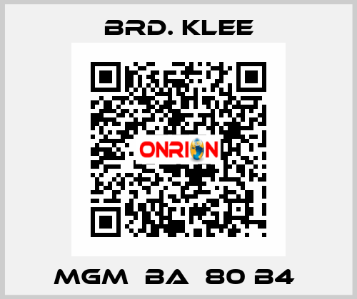 MGM  BA  80 B4  Brd. Klee