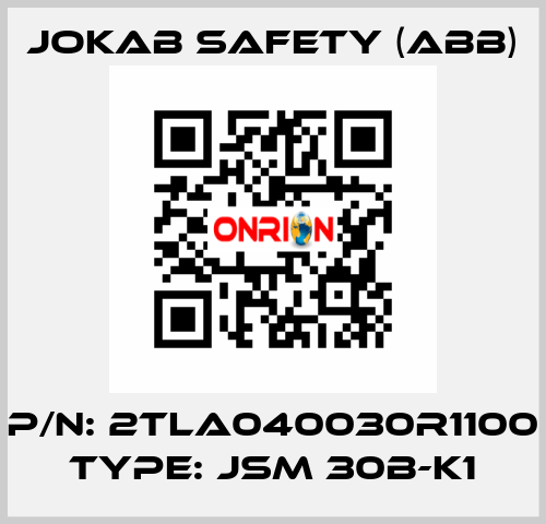 P/N: 2TLA040030R1100 Type: JSM 30B-K1 Jokab Safety (ABB)