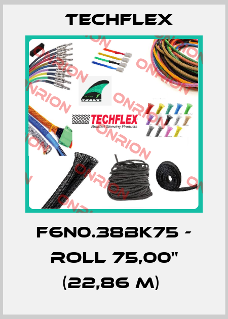 F6N0.38BK75 - roll 75,00" (22,86 m)  Techflex