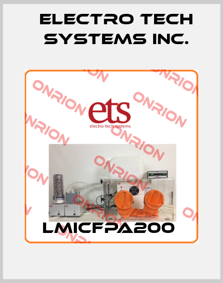 LMICFPA200  ELECTRO TECH SYSTEMS INC.