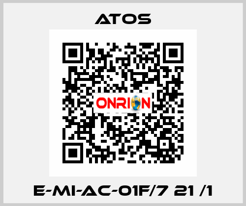 E-MI-AC-01F/7 21 /1 Atos