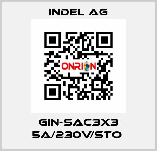 GIN-SAC3x3 5A/230V/STO  INDEL AG