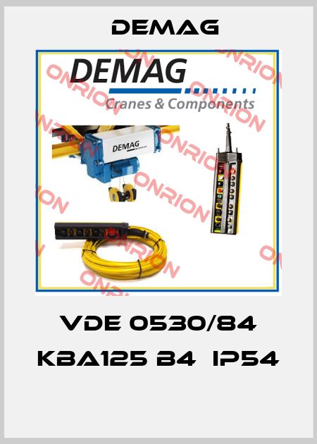 VDE 0530/84 KBA125 B4  IP54  Demag