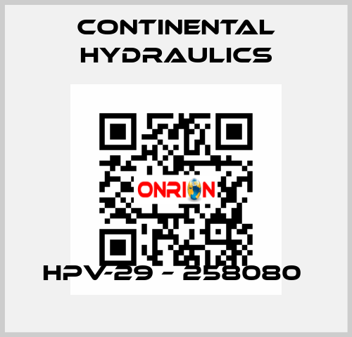 HPV-29 – 258080  Continental Hydraulics