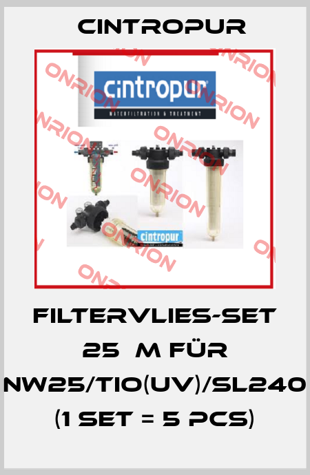 Filtervlies-Set 25μm für NW25/TIO(UV)/SL240 (1 set = 5 pcs) Cintropur