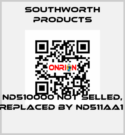 ND510000 not selled, replaced by ND511AA1  Southworth Products
