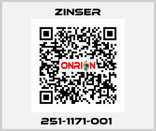  251-1171-001  Zinser