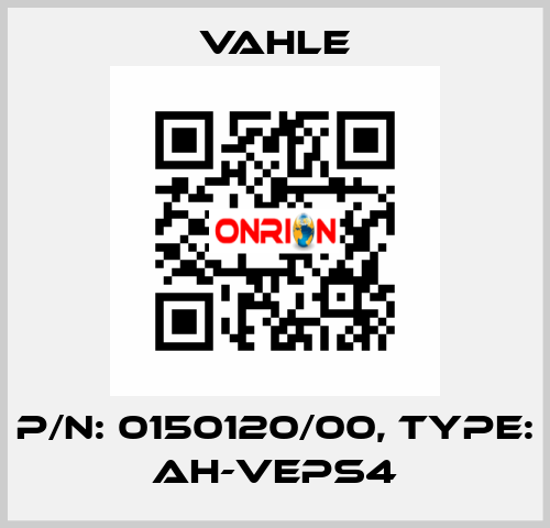 P/n: 0150120/00, Type: AH-VEPS4 Vahle