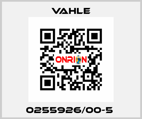 0255926/00-5  Vahle