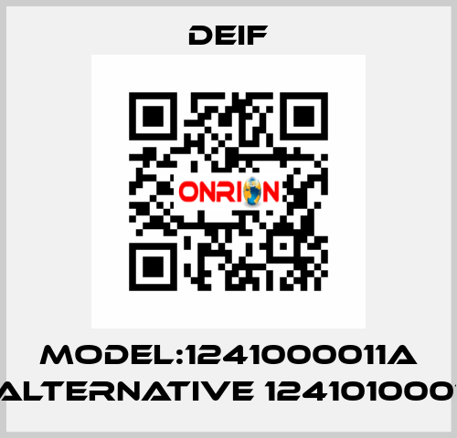 Model:1241000011A alternative 1241010001 Deif