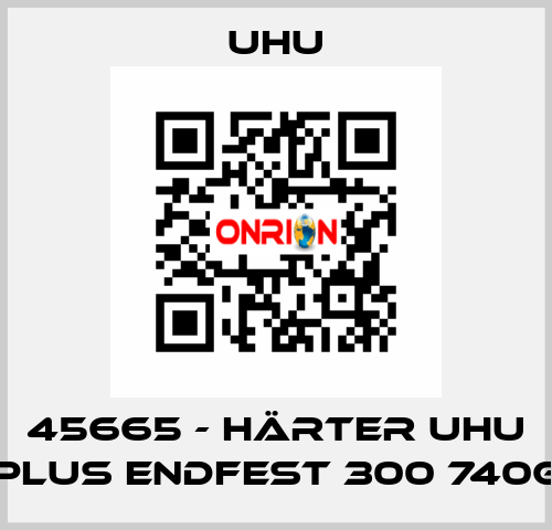 45665 - Härter Uhu Plus Endfest 300 740g UHU