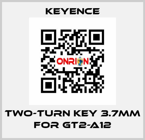 two-turn key 3.7mm for GT2-A12 Keyence