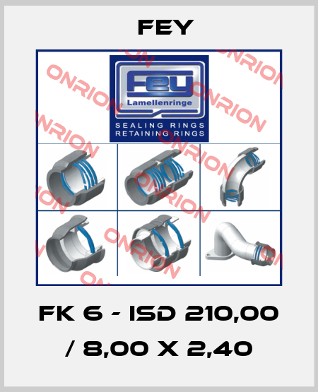 FK 6 - ISD 210,00 / 8,00 x 2,40 Fey