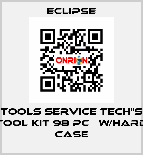 TOOLS SERVICE TECH"S TOOL KIT 98 PC   w/HARD CASE Eclipse