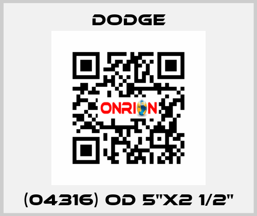 (04316) OD 5"x2 1/2" Dodge