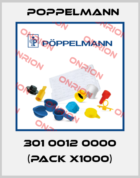 301 0012 0000 (pack x1000) Poppelmann