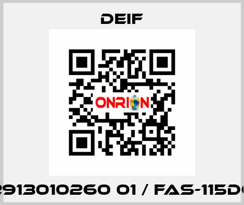 2913010260 01 / FAS-115DG Deif