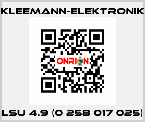 LSU 4.9 (0 258 017 025) Kleemann-Elektronik