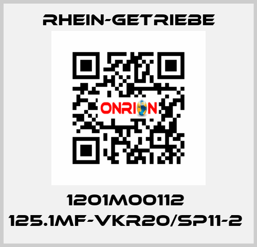 1201M00112  125.1MF-VKR20/SP11-2  Rhein-Getriebe