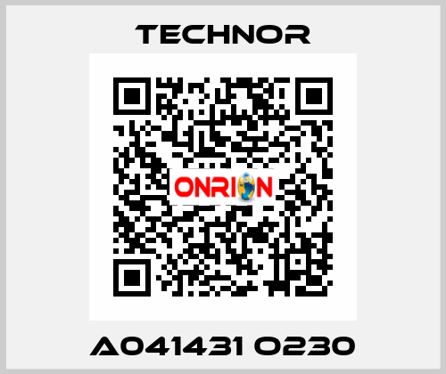 A041431 O230 TECHNOR
