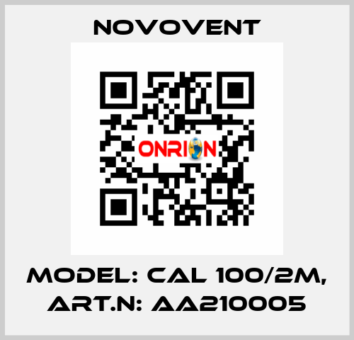 Model: CAL 100/2M, Art.N: AA210005 Novovent