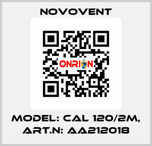 Model: CAL 120/2M, Art.N: AA212018 Novovent